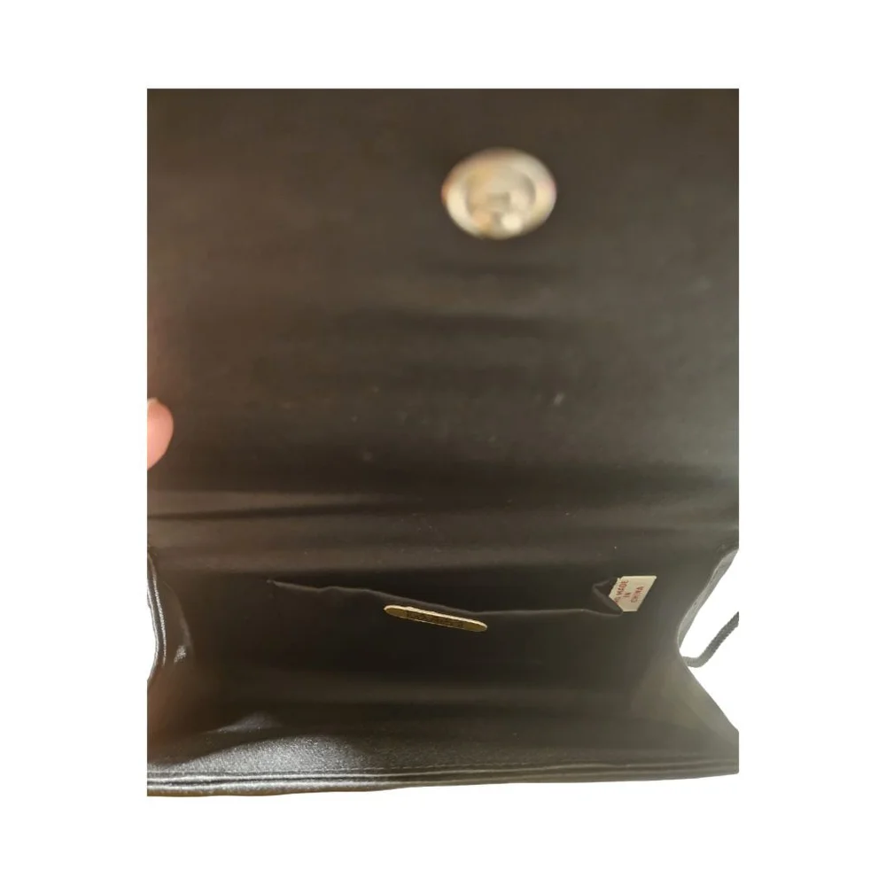 Carla Marchi Butterfly Beaded Black Evening Clutch